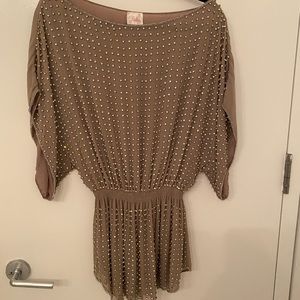 Parker sparkly Studded Tunic Dress Size M